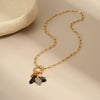 Wholesale Women's Geometric Stainless Steel Electroplated Pendant Necklace For Autumn And Winter