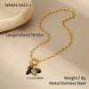 Wholesale Women's Geometric Stainless Steel Electroplated Pendant Necklace For Autumn And Winter
