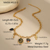 Wholesale Women's Geometric Stainless Steel Electroplated Pendant Necklace For Autumn And Winter