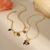 Wholesale Women's Geometric Stainless Steel Electroplated Pendant Necklace For Autumn And Winter