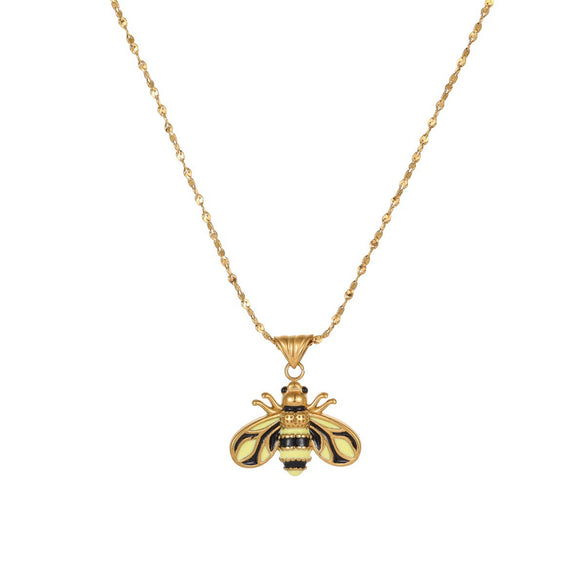 Wholesale Women's Geometric Stainless Steel Electroplated Pendant Necklace For Office Ladies
