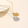 Wholesale Women's Geometric Stainless Steel Electroplated Pendant Necklace Jewelry