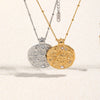 Wholesale Women's Geometric Stainless Steel Electroplated Pendant Necklace Jewelry