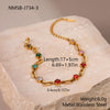 Wholesale Women's Geometric Stainless Steel Electroplated Real Goldplated Bracelet Jewelry