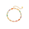 Wholesale Women's Geometric Stainless Steel Electroplated Real Goldplated Bracelet Jewelry