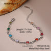 Wholesale Women's Geometric Stainless Steel Electroplated Real Goldplated Bracelet Jewelry