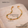 Wholesale Women's Geometric Stainless Steel Electroplated Real Goldplated Bracelet Jewelry
