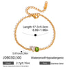 Wholesale Women's Geometric Stainless Steel Electroplated Rhinestone Bracelet