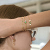 Wholesale Women's Geometric Stainless Steel Electroplated Rhinestone Bracelet