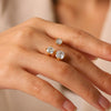 Wholesale Women's Geometric Stainless Steel Electroplated Ring Accessories