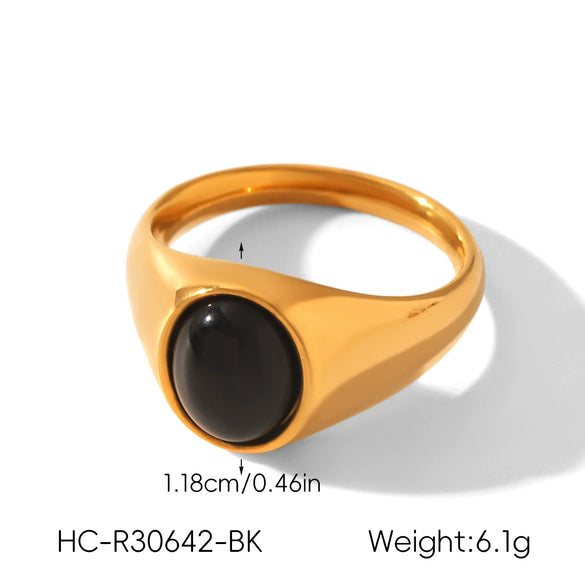 Wholesale Women's Geometric Stainless Steel Electroplated Ring Retro Jewelry