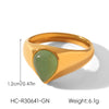 Wholesale Women's Geometric Stainless Steel Electroplated Ring Retro Jewelry
