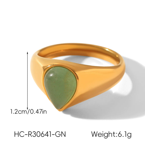 Wholesale Women's Geometric Stainless Steel Electroplated Ring Retro Jewelry