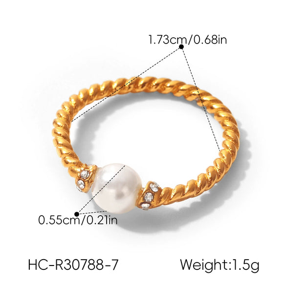 Wholesale Women's Geometric Stainless Steel Electroplated Rings Light Luxury Highend Jewelry Accessories