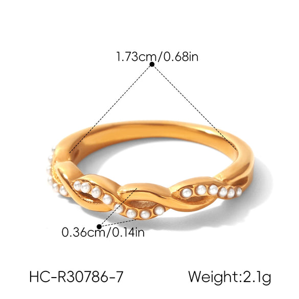 Wholesale Women's Geometric Stainless Steel Electroplated Rings Light Luxury Highend Jewelry Accessories
