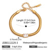 Wholesale Women's Geometric Stainless Steel Electroplated Snake Bone Chain Bracelet Jewelry