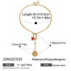 Wholesale Women's Geometric Stainless Steel Electroplated Snake Bone Chain Bracelet Jewelry