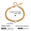 Wholesale Women's Geometric Stainless Steel Electroplated Snake Bone Chain Bracelet Jewelry