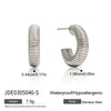 Wholesale Women's Geometric Stainless Steel Electroplated Snake Bone Chain Bracelet Jewelry