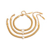 Wholesale Women's Geometric Stainless Steel Electroplated Snake Bone Chain Bracelet Jewelry
