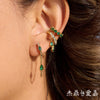 Wholesale Women's Geometric Stainless Steel Electroplated Tassel Ear Clips Earrings