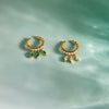 Wholesale Women's Geometric Stainless Steel Electroplated Tassel Ear Clips Earrings