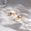 Wholesale Women's Geometric Stainless Steel Electroplated Tassel Earrings