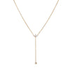 Wholesale Women's Geometric Stainless Steel Electroplated Yshaped Diamondencrusted Necklace With Starry Tassel
