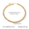 Wholesale Women's Geometric Stainless Steel Figaro Chain Necklace And Bracelet With Electroplating Light Luxury Style