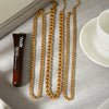 Wholesale Women's Geometric Stainless Steel Figaro Chain Necklace And Bracelet With Electroplating Light Luxury Style