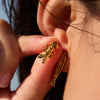 Wholesale Women's Geometric Stainless Steel Fish Earrings With Vacuum Real Gold Plating