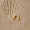 Wholesale Women's Geometric Stainless Steel Fish Earrings With Vacuum Real Gold Plating