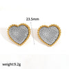 Wholesale Women's Geometric Stainless Steel Gold Electroplated Earrings Feminine And Fashionable