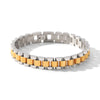 Wholesale Women's Geometric Stainless Steel Gold Plated Bracelet In Ins Style