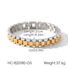 Wholesale Women's Geometric Stainless Steel Gold Plated Bracelet In Ins Style