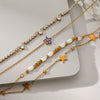 Wholesale Women's Geometric Stainless Steel Gold Plated Bracelet Jewelry