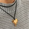 Wholesale Women's Geometric Stainless Steel Gold Plated Pendant Necklace In Ins Style