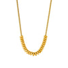 Wholesale Women's Geometric Stainless Steel Gold Plated Snake Chain Necklace Punk Minimalist Style
