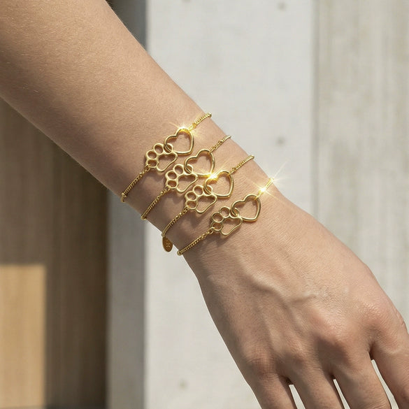 Wholesale Women's Geometric Stainless Steel Goldplated Chain Bracelet