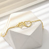 Wholesale Women's Geometric Stainless Steel Goldplated Chain Bracelet
