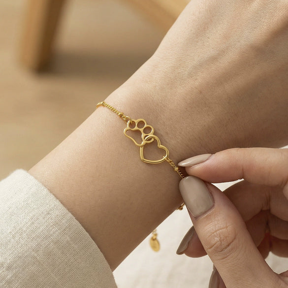 Wholesale Women's Geometric Stainless Steel Goldplated Chain Bracelet