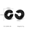 Wholesale Women's Geometric Stainless Steel Goldplated Ear Clip Without Ear Hole
