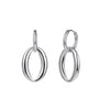 Wholesale Women's Geometric Stainless Steel Hoop Earrings With Vacuum Real Gold Plating In Pvd Furnace