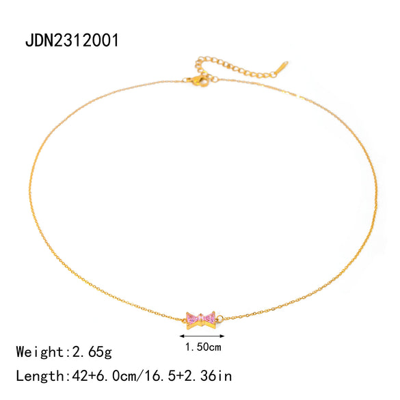 Wholesale Women's Geometric Stainless Steel Inlaid Purple Zircon Electroplated Bracelet Jewelry
