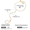 Wholesale Women's Geometric Stainless Steel Jewelry With 18K Gold Electroplated Simple Clip Bead Chain And Finger Chain In Joker Trend