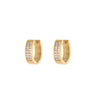 Wholesale Women's Geometric Stainless Steel 18K Electroplated Diamondencrusted Earrings Fashionable Light Luxury Jewelry