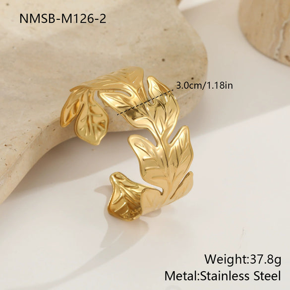Wholesale Women's Geometric Stainless Steel 18K Electroplated Fashionable Bracelet