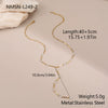 Wholesale Women's Geometric Stainless Steel 18K Electroplated Tassel Necklace