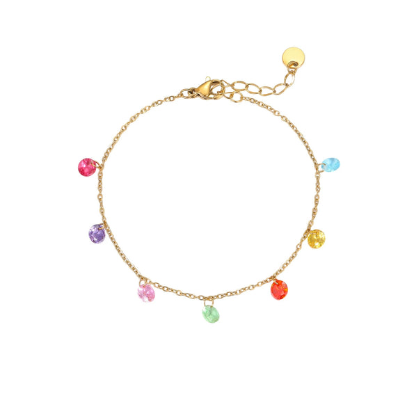 Wholesale Women's Geometric Stainless Steel 18K Electroplated Titanium Steel Bracelet