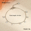 Wholesale Women's Geometric Stainless Steel 18K Electroplated Titanium Steel Bracelet